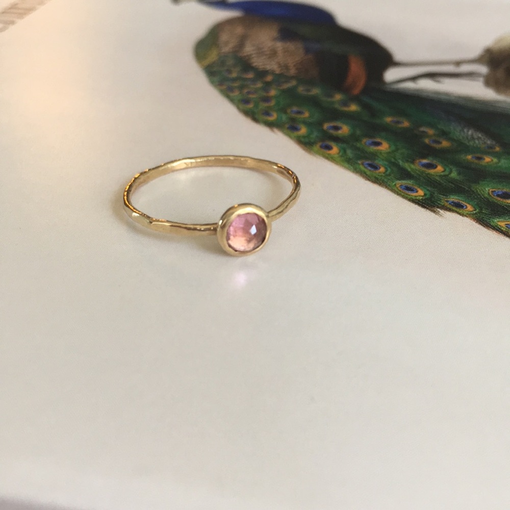 Melanie Casey 4mm pink tourmaline ring